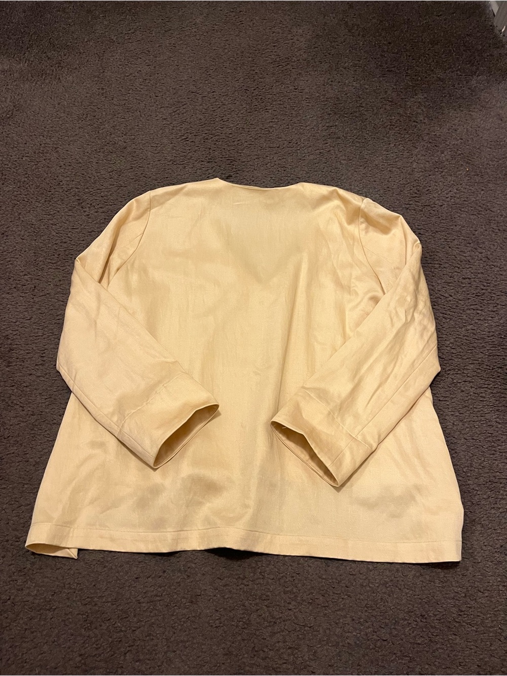 M.M. Lafleur Annette Everyday Twill Top In Butter Yellow - Picture 5 of 9